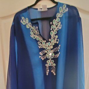 Beautiful Blue Ombre Blouse!